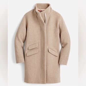 J Crew Women's Cocoon Coat in Italian Stadium-Cloth Wool